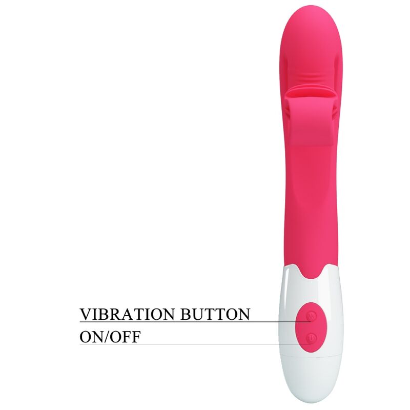 Vibrateur et stimulateur 30 vitesses rose — ROMANCE