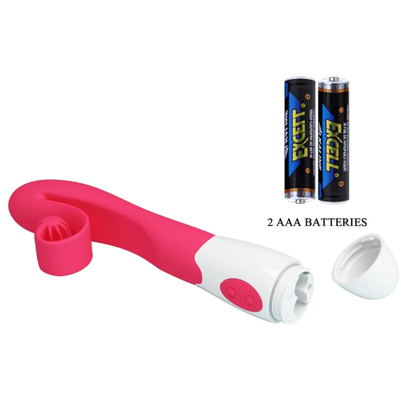 Vibrateur et stimulateur 30 vitesses rose — ROMANCE