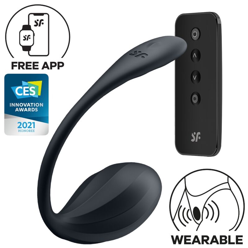 Stimulateur de point G portable nervuré télécommandé — SATISFYER PARTNER
