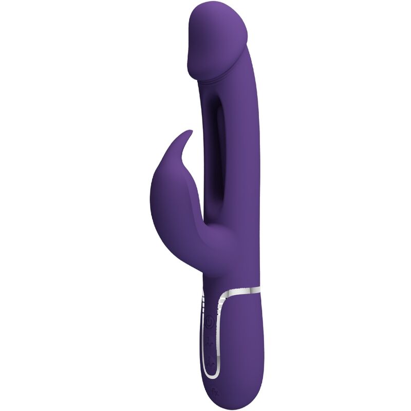 Vibromasseur lapin 3-en-1 avec langue oscillante — PRETTY LOVE PARTY UP