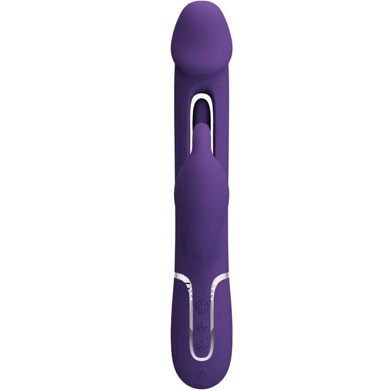 Vibromasseur lapin 3-en-1 avec langue oscillante — PRETTY LOVE PARTY UP