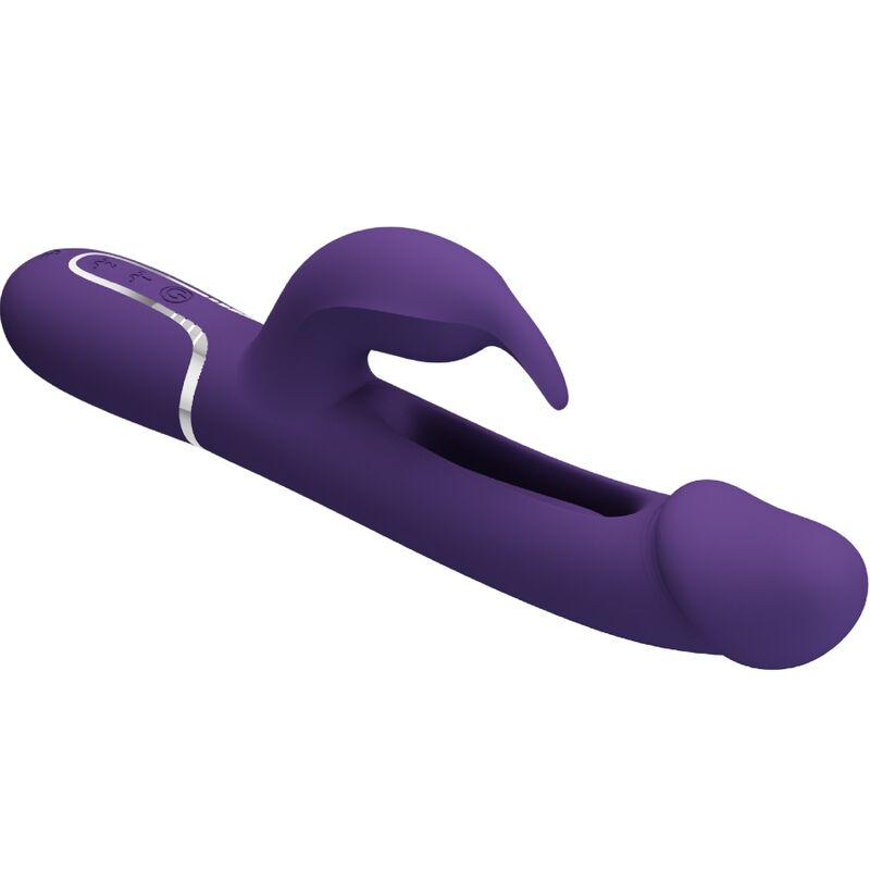 Vibromasseur lapin 3-en-1 avec langue oscillante — PRETTY LOVE PARTY UP