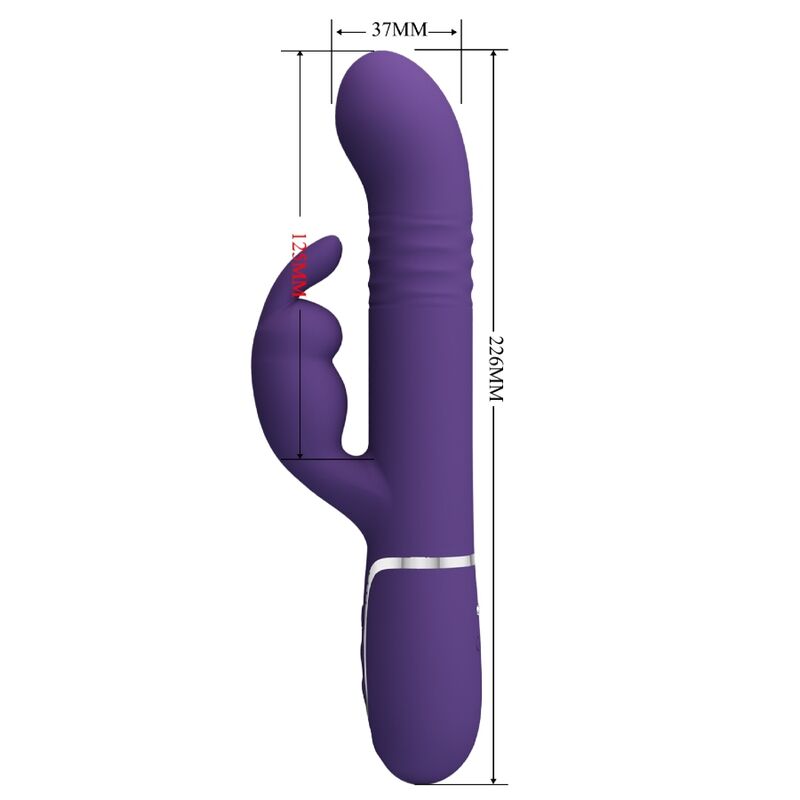 Vibromasseur rabbit rotatif 4 en 1 — PRETTY LOVE FLIRTATION
