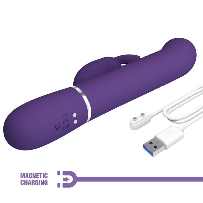 Vibromasseur rabbit rotatif 4 en 1 — PRETTY LOVE FLIRTATION