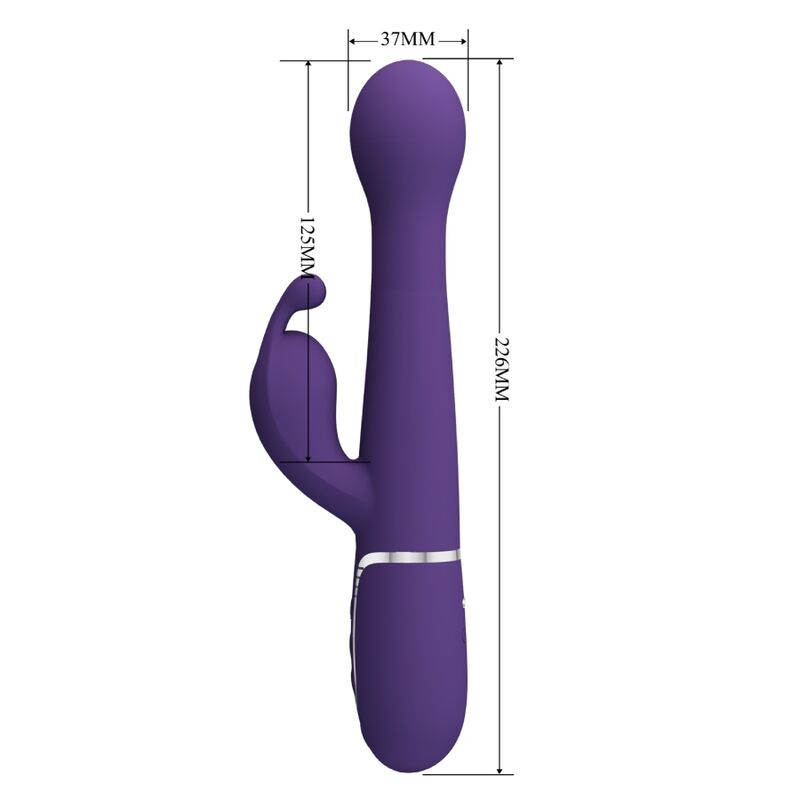 Rabbit vibrant multifonction 3 en 1 — PRETTY LOVE FLIRTATION