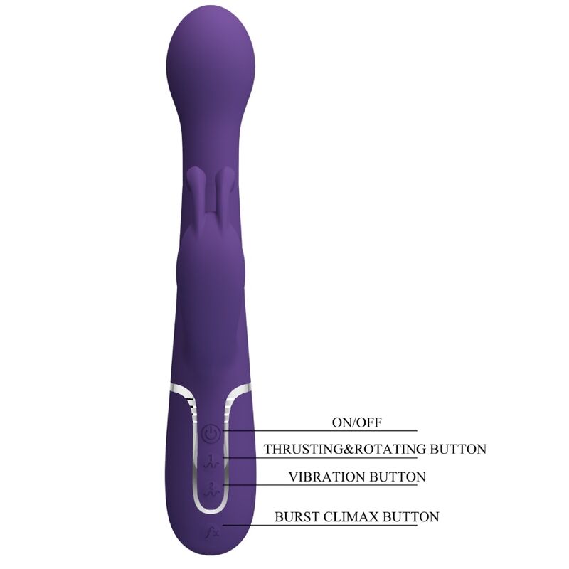 Rabbit vibrant multifonction 3 en 1 — PRETTY LOVE FLIRTATION