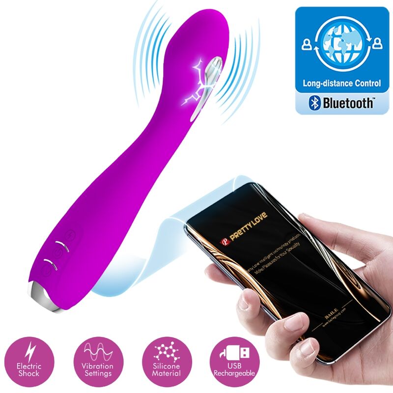 Vibrateur connecté à stimulation électrique Hector — PRETTY LOVE FLIRTATION
