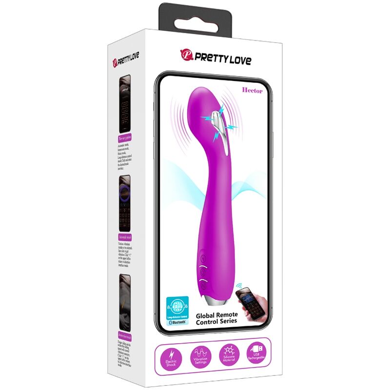 Vibrateur connecté à stimulation électrique Hector — PRETTY LOVE FLIRTATION