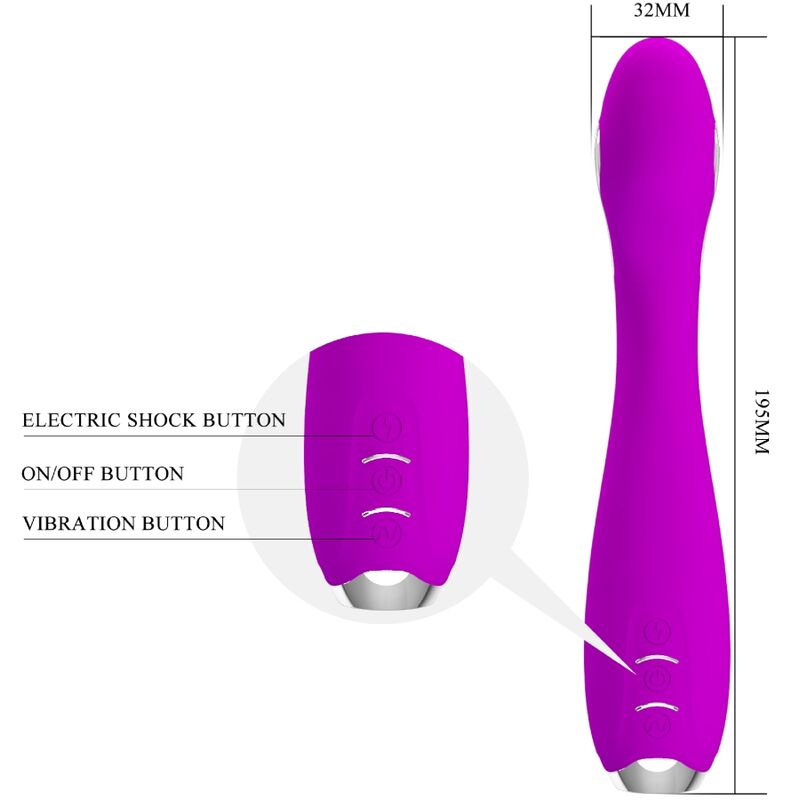 Vibrateur connecté à stimulation électrique Hector — PRETTY LOVE FLIRTATION