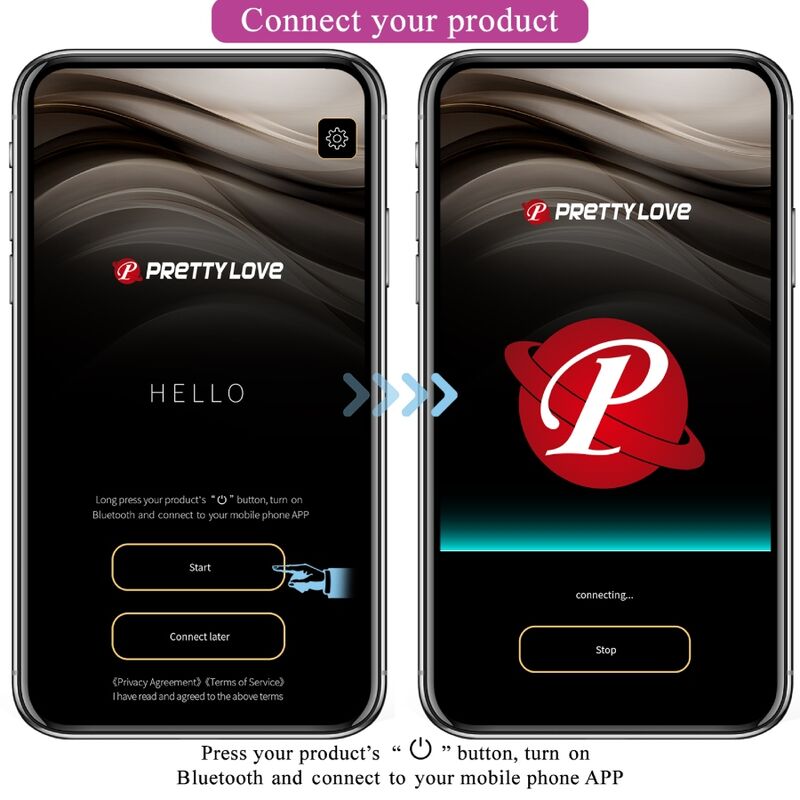 Vibrateur connecté à stimulation électrique Hector — PRETTY LOVE FLIRTATION