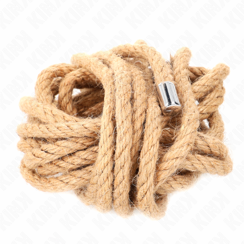 Corde de chanvre avec tête métallique 5 mètres — KINK ROPE ARTS