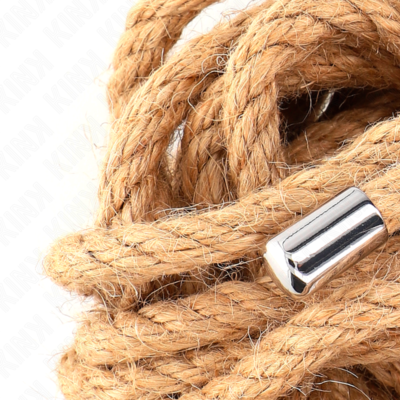 Corde de chanvre avec tête métallique 5 mètres — KINK ROPE ARTS
