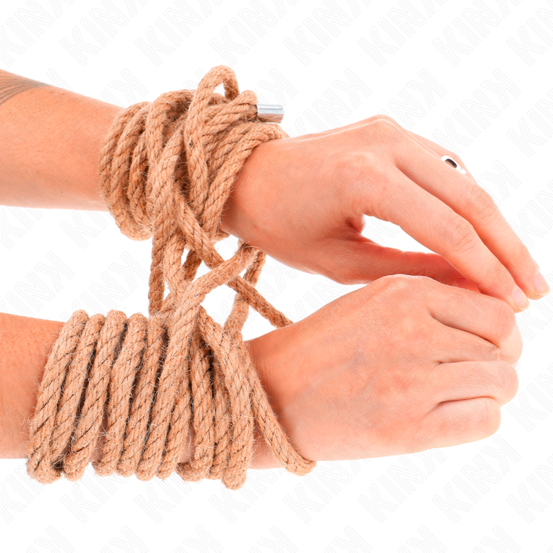 Corde de chanvre avec tête métallique 10 mètres — KINK ROPE ARTS