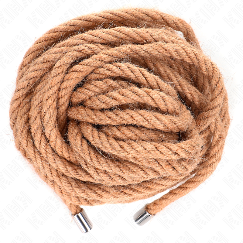 Corde de chanvre avec tête métallique 10 mètres — KINK ROPE ARTS