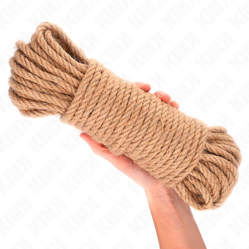 Corde de chanvre avec tête métallique 20 mètres — KINK ROPE ARTS