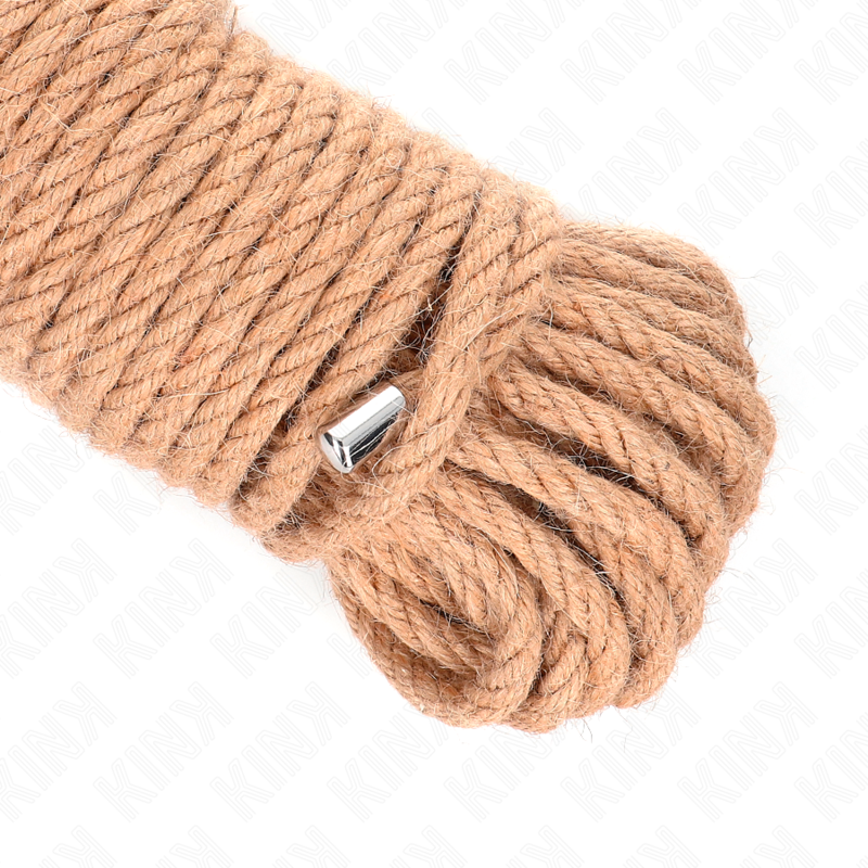 Corde de chanvre avec tête métallique 20 mètres — KINK ROPE ARTS