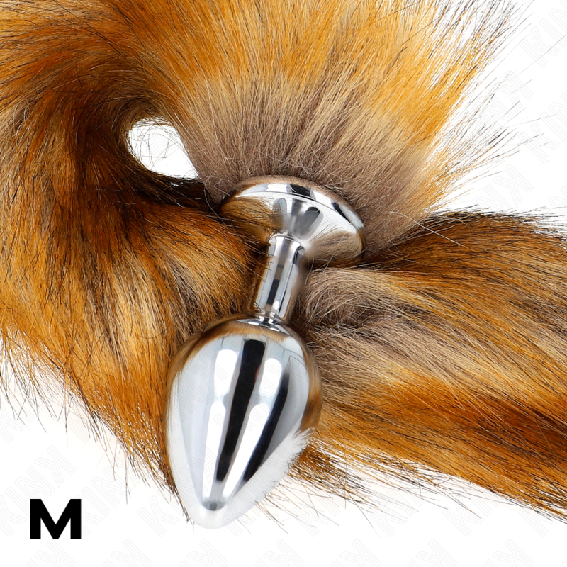 Plug anal avec queue synthétique taille M — KINK PLEASURE PLUGS