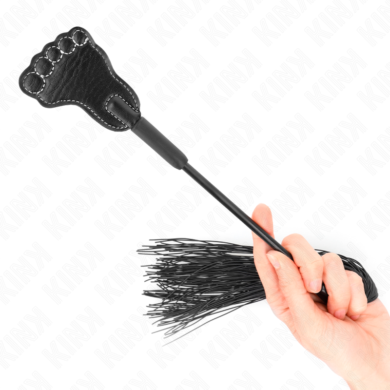 Pagaie en forme de pied avec fouet à gland 31 cm — KINK IMPACT & TOUCH
