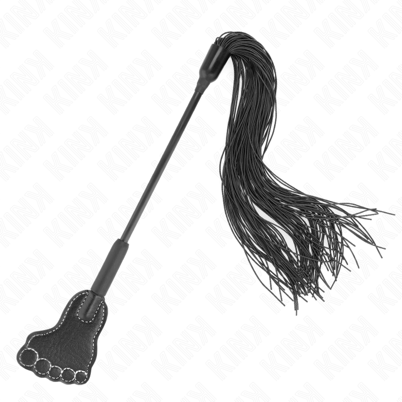 Pagaie en forme de pied avec fouet à gland 31 cm — KINK IMPACT & TOUCH