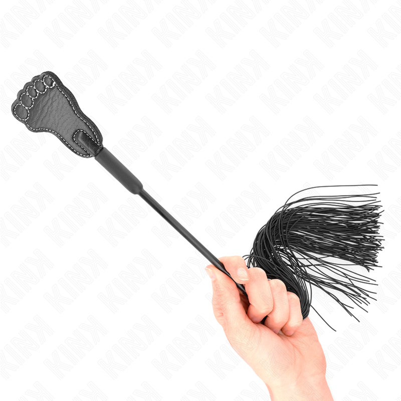Pagaie en forme de pied avec fouet à gland 31 cm — KINK IMPACT & TOUCH