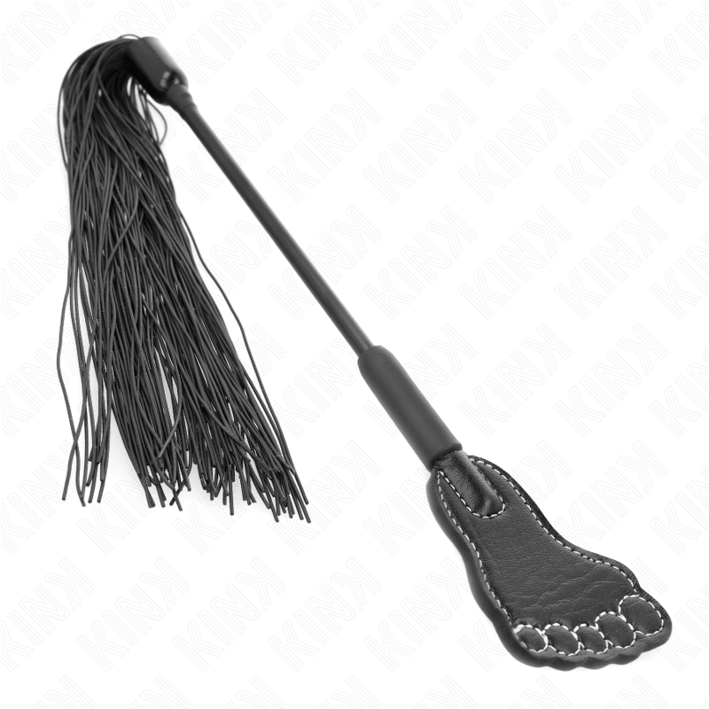 Pagaie en forme de pied avec fouet à gland 31 cm — KINK IMPACT & TOUCH