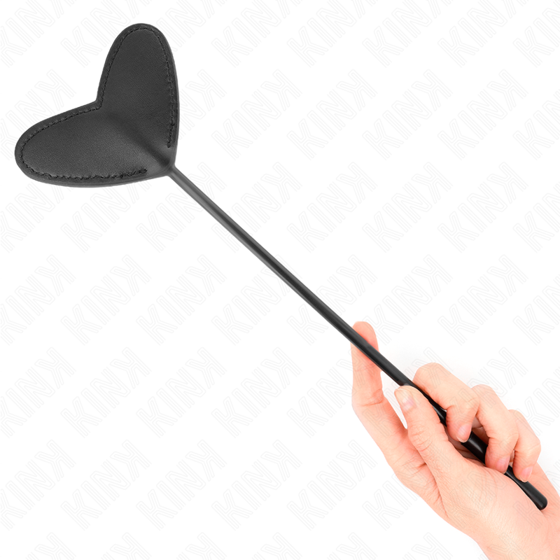 Palette en forme de cœur noire 33 x 10 cm — KINK IMPACT & TOUCH