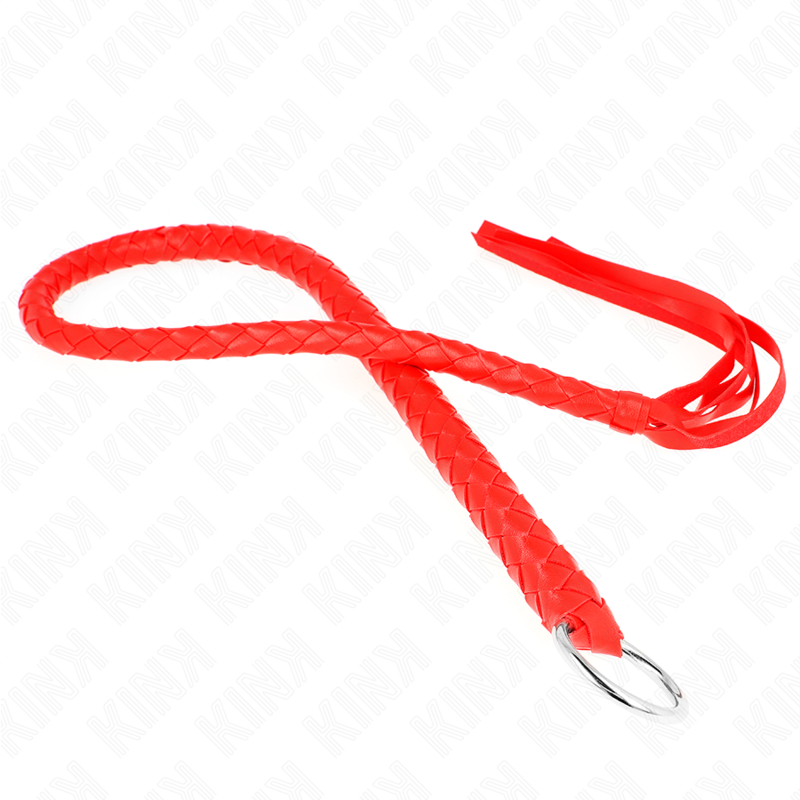 Fouet serpent avec anneau rouge 65 cm — KINK IMPACT & TOUCH