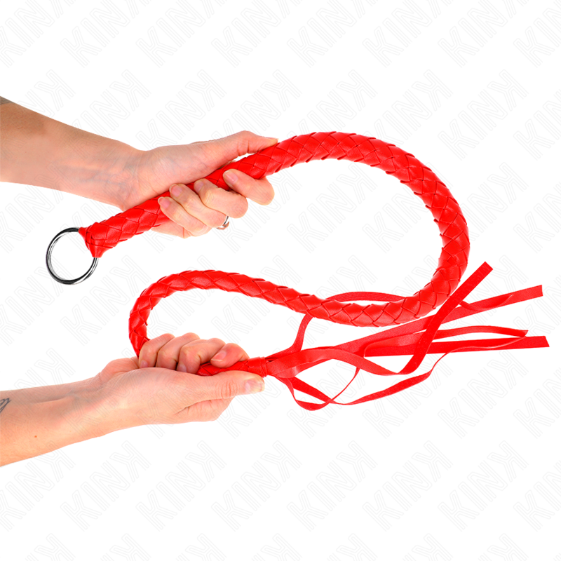 Fouet serpent avec anneau rouge 65 cm — KINK IMPACT & TOUCH