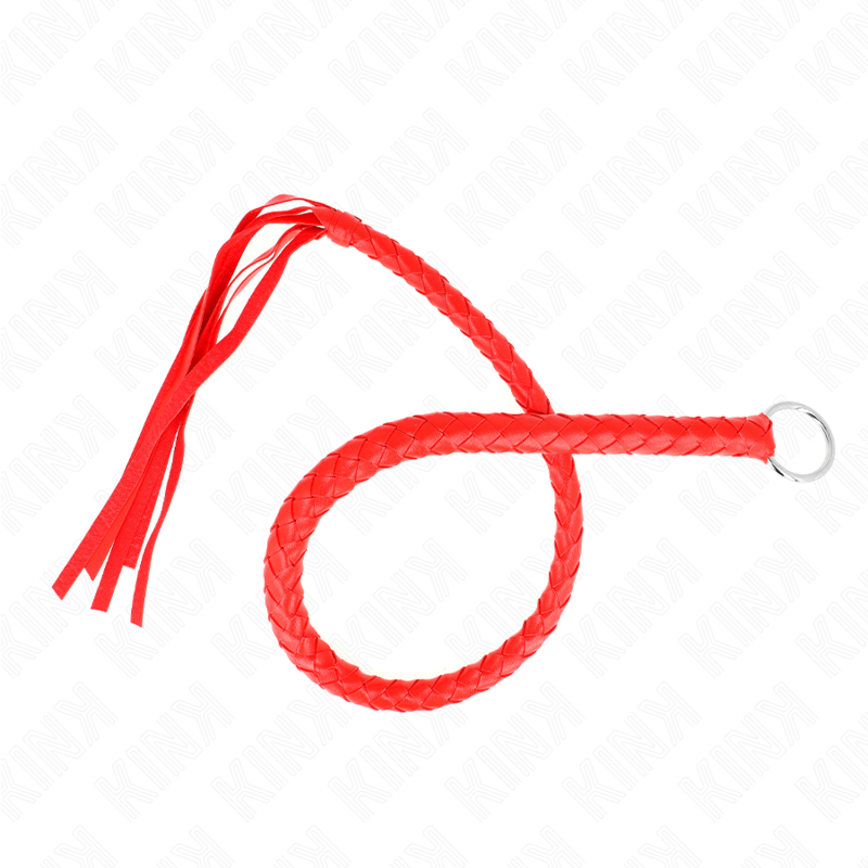 Fouet serpent avec anneau rouge 65 cm — KINK IMPACT & TOUCH