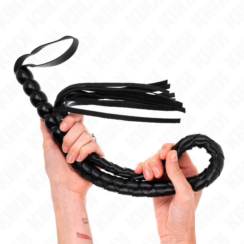 Fouet serpent en perles 80 cm — KINK IMPACT & TOUCH