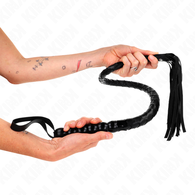 Fouet serpent en perles 80 cm — KINK IMPACT & TOUCH