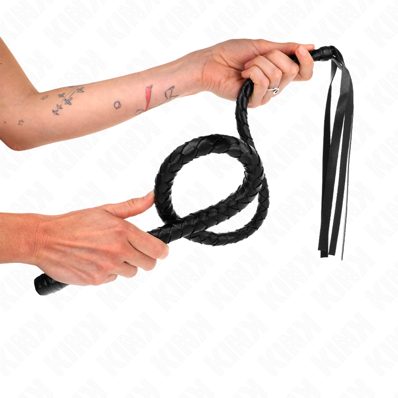 Fouet long à billes 110 cm — KINK IMPACT & TOUCH