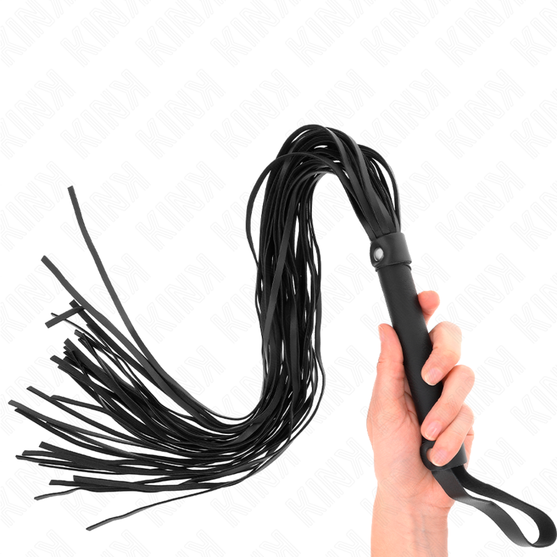 Fouet doux en imitation peau de mouton 60 cm — KINK IMPACT & TOUCH