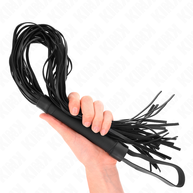 Fouet doux en imitation peau de mouton 60 cm — KINK IMPACT & TOUCH