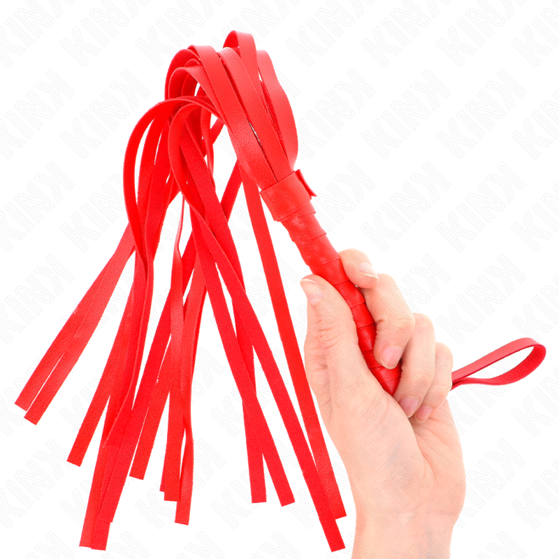 Fouet simple rouge 45 cm — KINK IMPACT & TOUCH