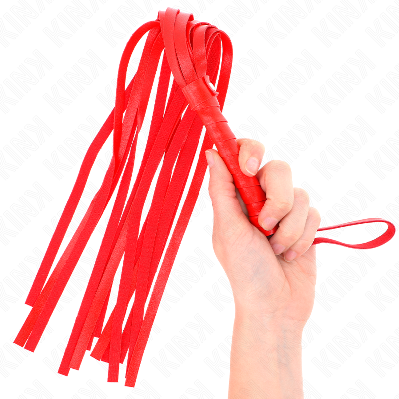 Fouet simple rouge 45 cm — KINK IMPACT & TOUCH
