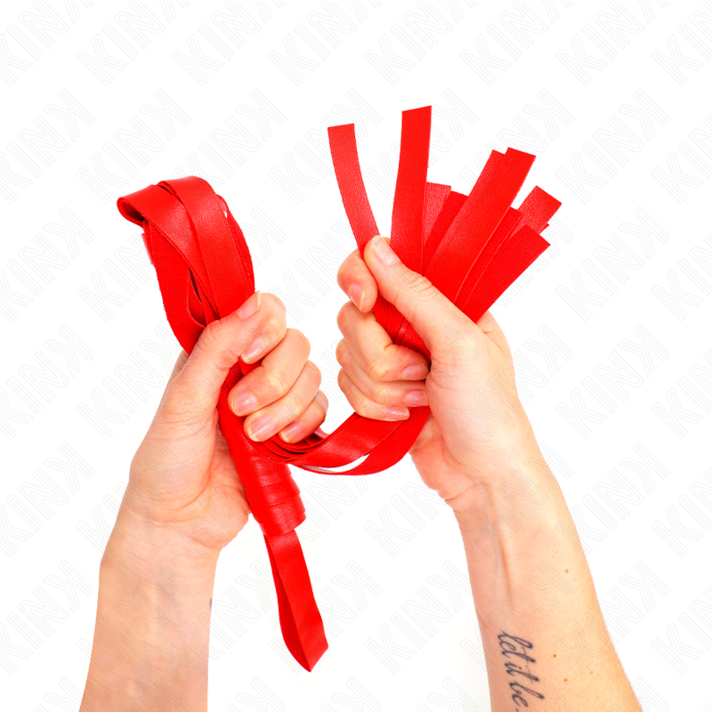 Fouet à queue large rouge 48,5 cm — KINK IMPACT & TOUCH