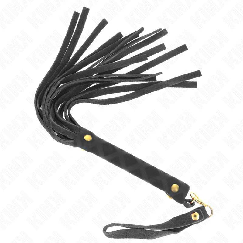 Mini fouet daim noir 30 cm — KINK IMPACT & TOUCH