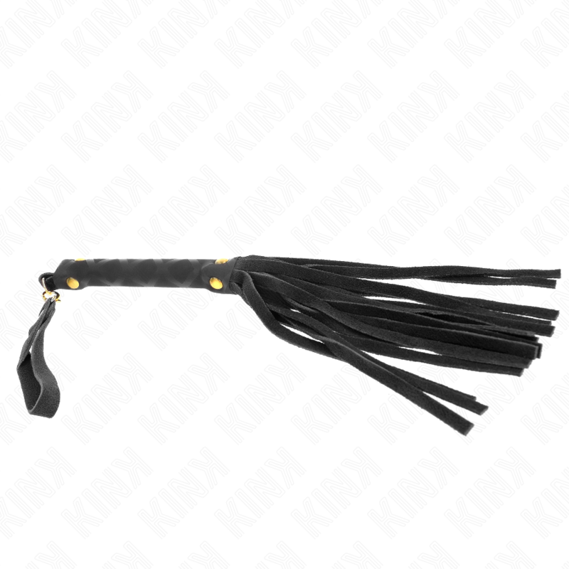 Mini fouet daim noir 30 cm — KINK IMPACT & TOUCH