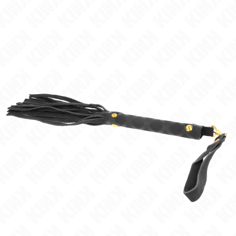 Mini fouet daim noir 30 cm — KINK IMPACT & TOUCH