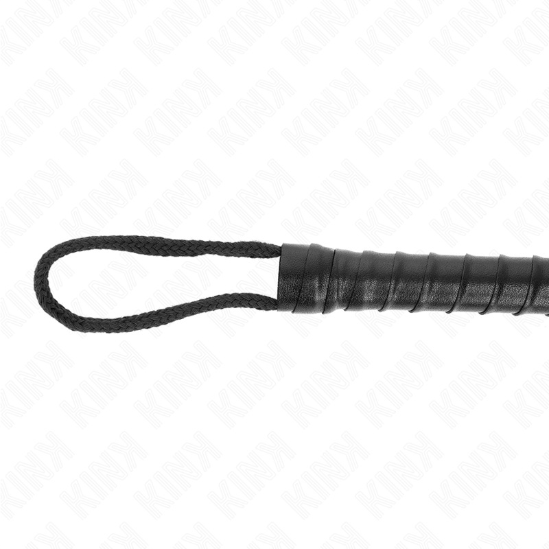 Fouet en corde noire 56 cm — KINK IMPACT & TOUCH