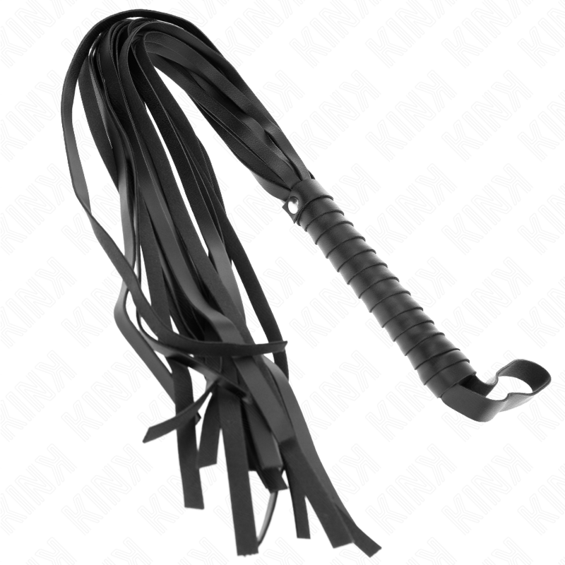 Fouet manche court, longues lanières 70 cm — KINK IMPACT & TOUCH