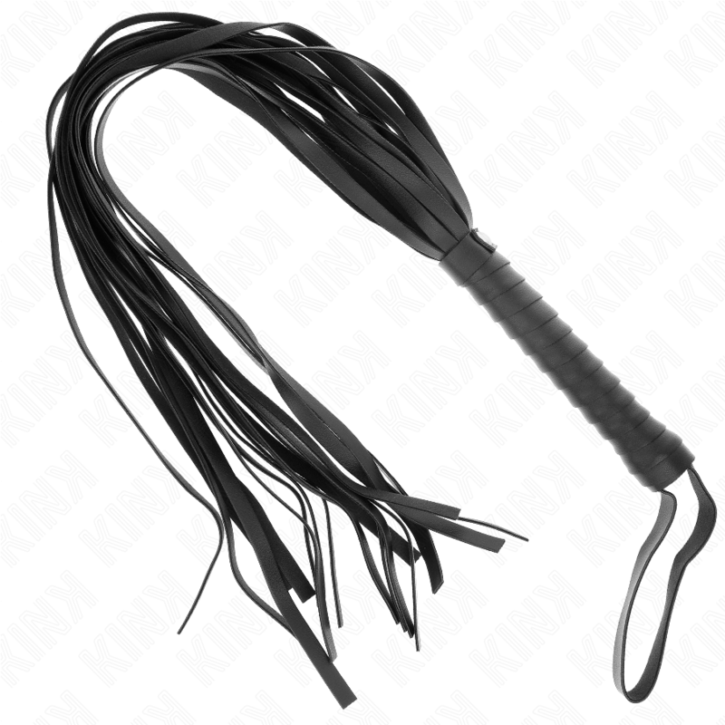 Fouet manche court, longues lanières 70 cm — KINK IMPACT & TOUCH