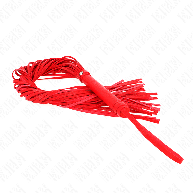 Fouet PVC souple rouge 70 cm — KINK IMPACT & TOUCH