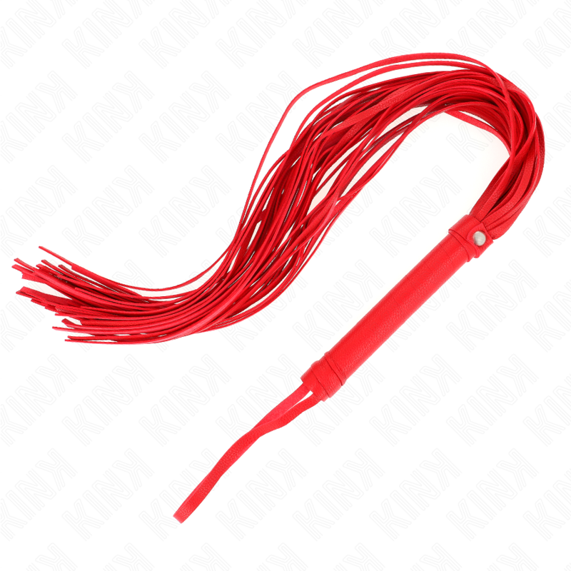 Fouet PVC souple rouge 70 cm — KINK IMPACT & TOUCH