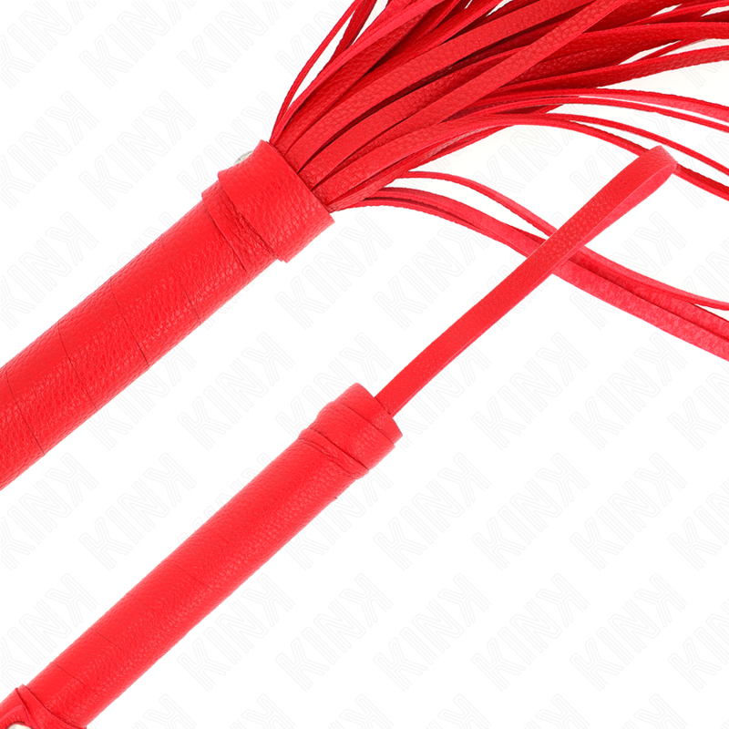 Fouet PVC souple rouge 70 cm — KINK IMPACT & TOUCH