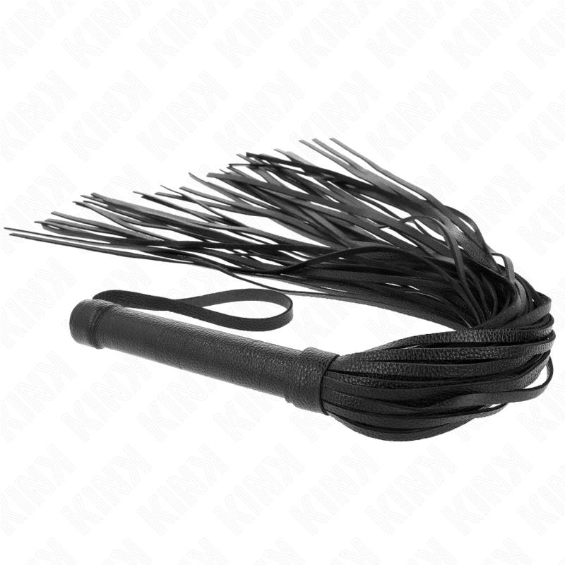 Fouet en PVC souple noir 70 cm — KINK IMPACT & TOUCH
