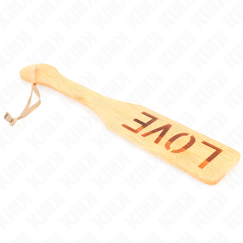 Palette en bambou motif amour 32 cm — KINK IMPACT & TOUCH