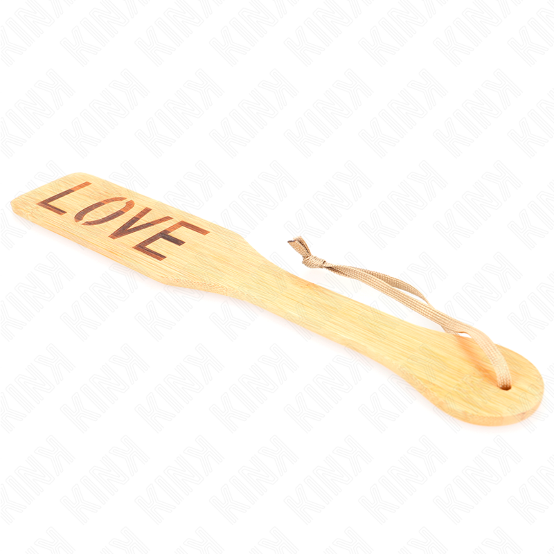 Palette en bambou motif amour 32 cm — KINK IMPACT & TOUCH