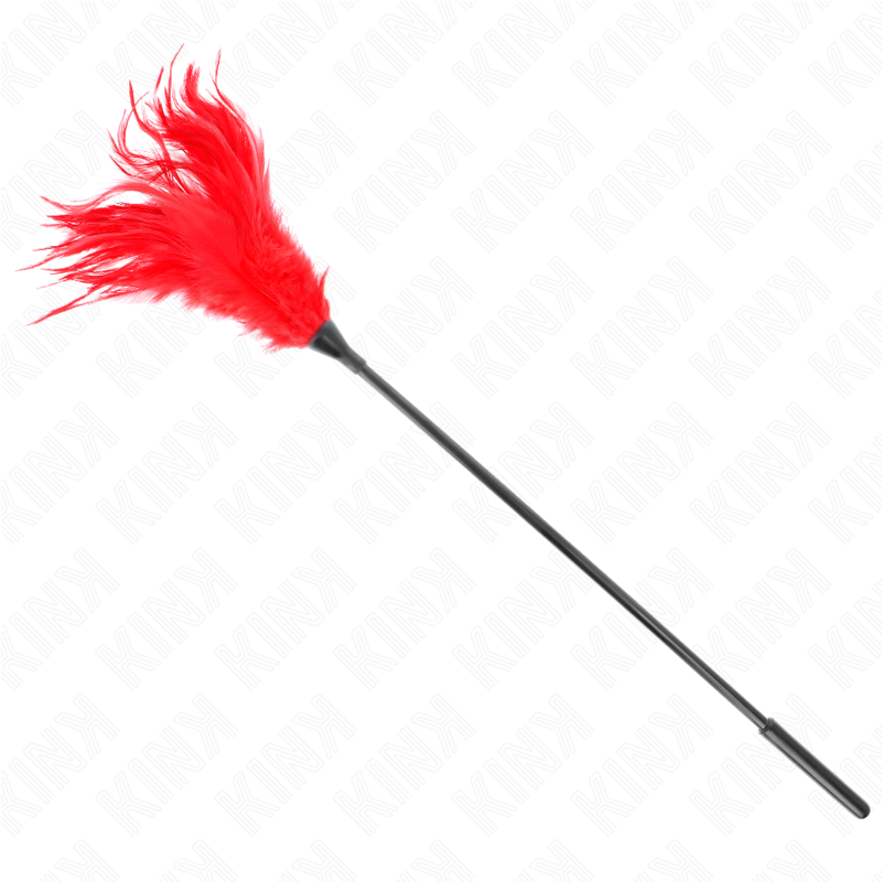 Plumeau de chatouilles rouge, 45 cm — KINK IMPACT & TOUCH